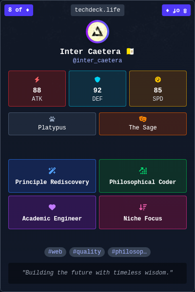 Inter Caetera 🇻🇦's TechDeck Trading Card