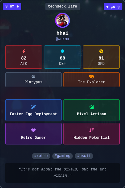 hhai's TechDeck Trading Card