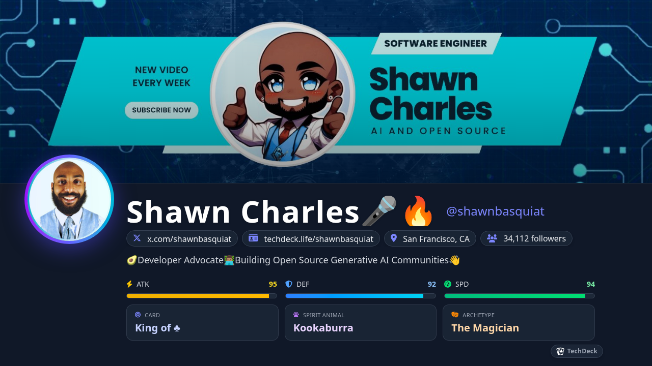 Shawn Charles🎤🔥's TechDeck Business Card