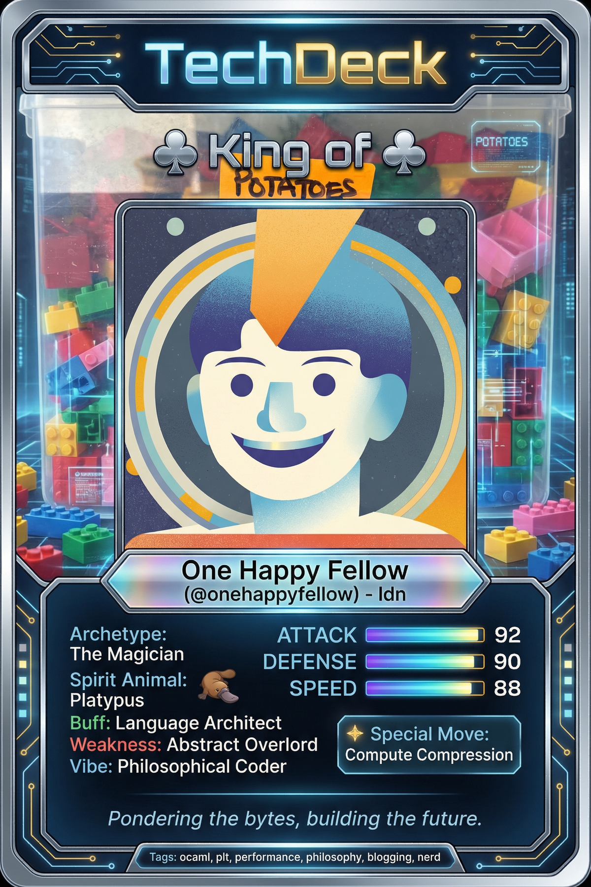 One Happy Fellow's TechDeck AI Generated Card