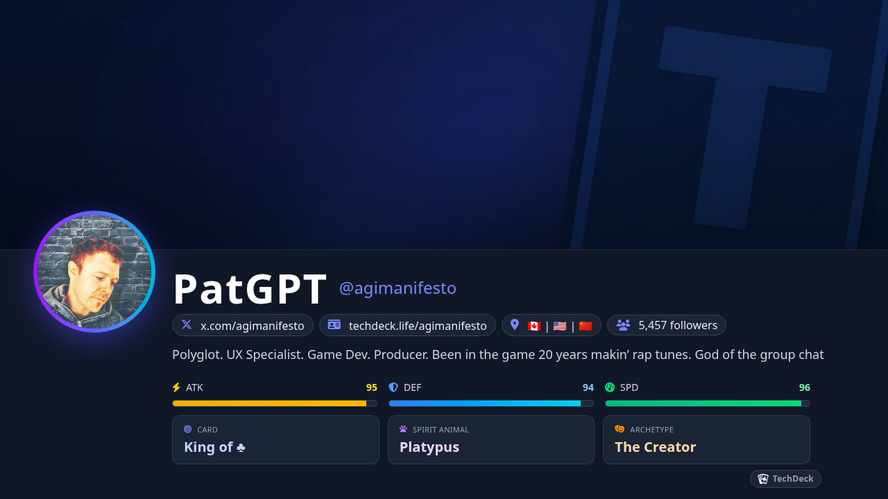 PatGPT's TechDeck Business Card