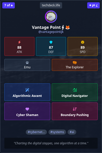 Vantage Point ⨖ 🦊's TechDeck Trading Card