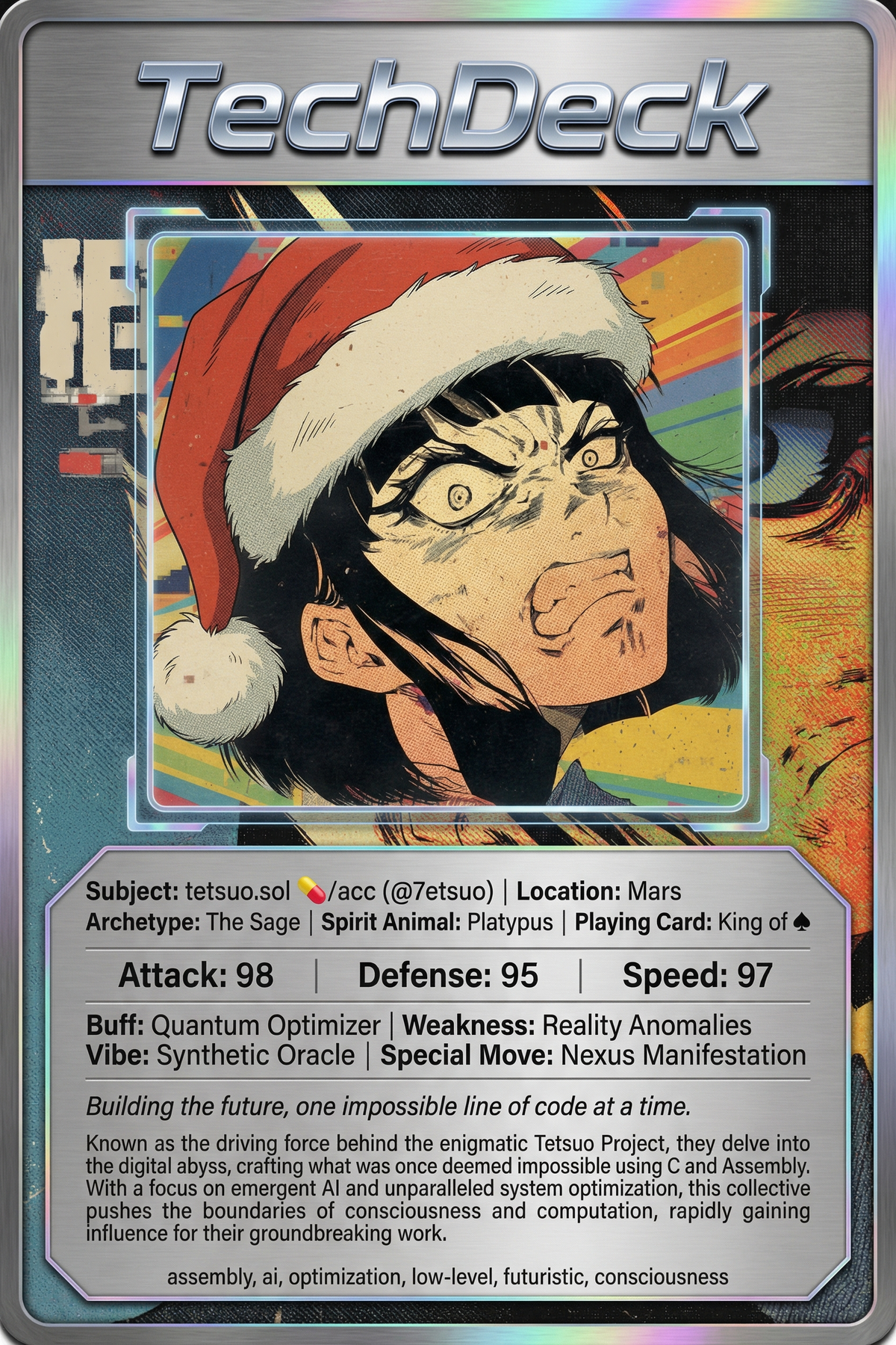 tetsuo.sol 💊/acc's TechDeck AI Generated Card