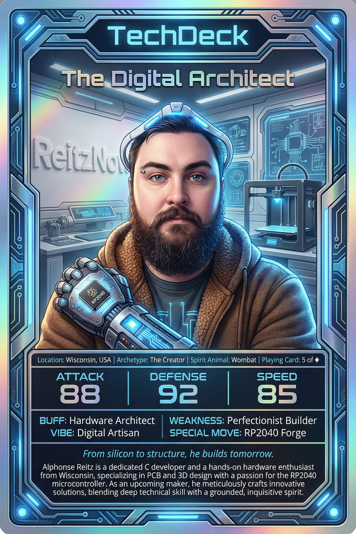 Alphonse Reitz's TechDeck AI Generated Card