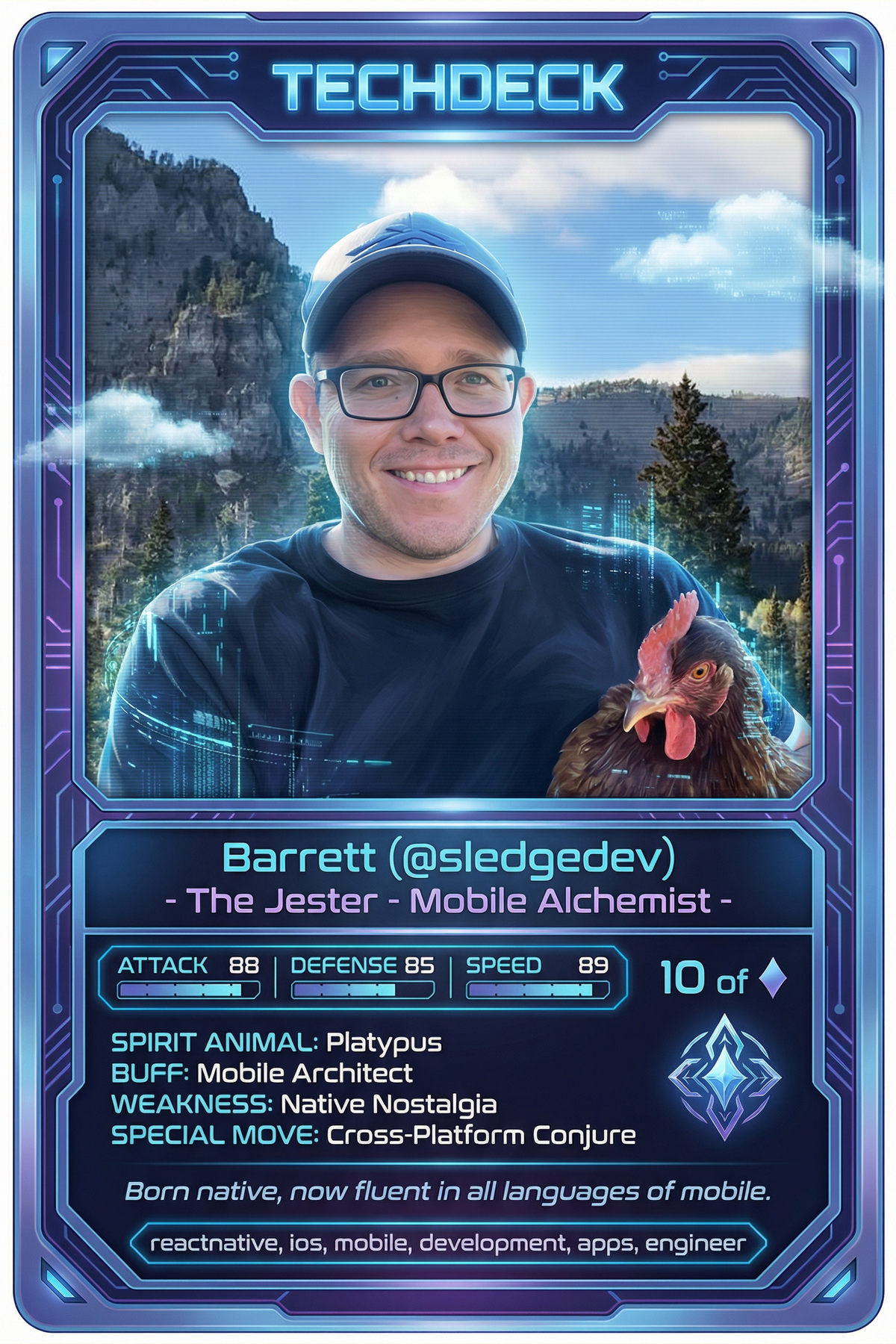 Barrett's TechDeck AI Generated Card