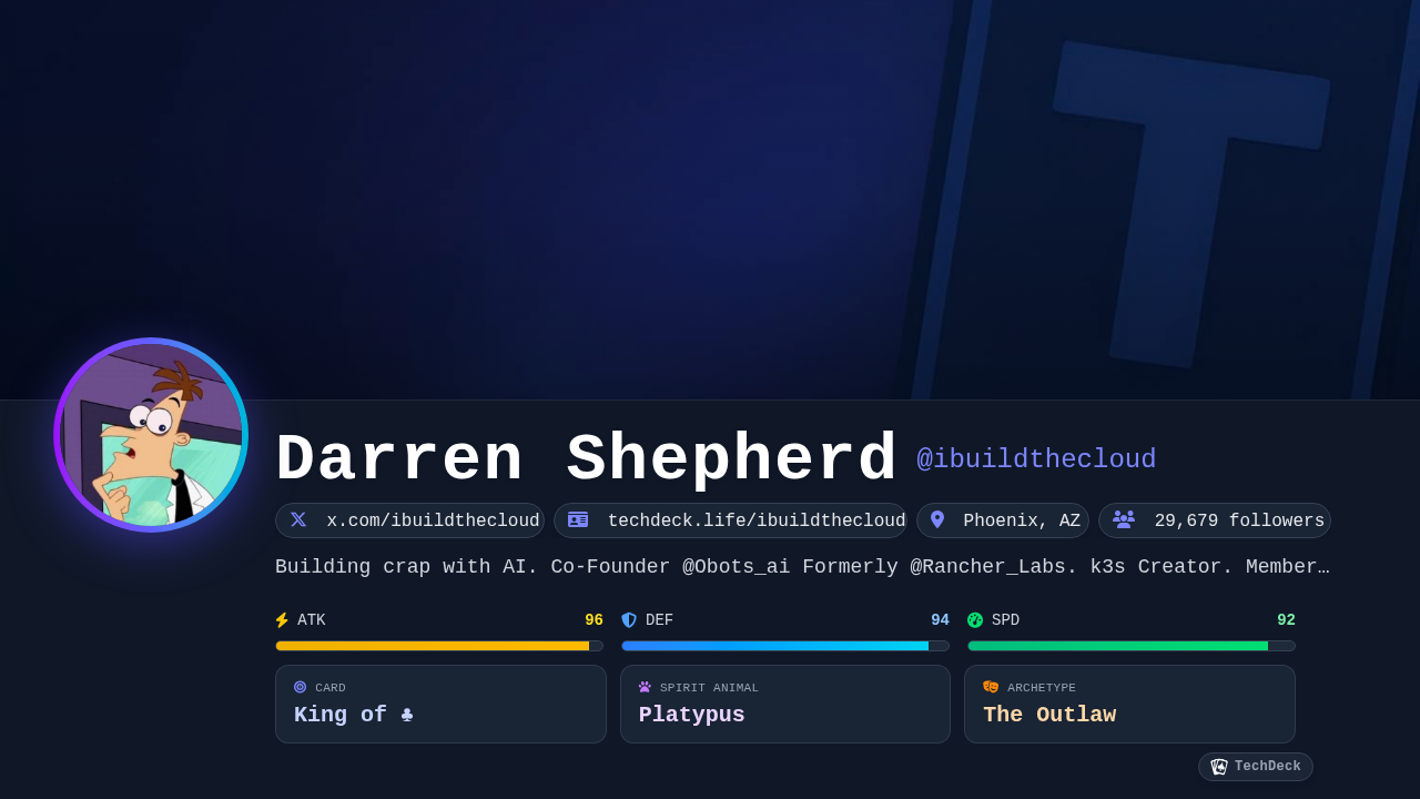 Darren Shepherd's TechDeck Business Card