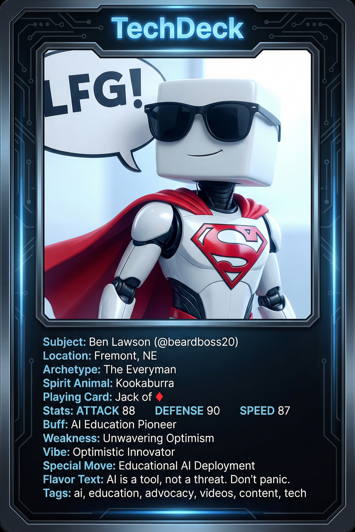 Ben Lawson's TechDeck AI Generated Card