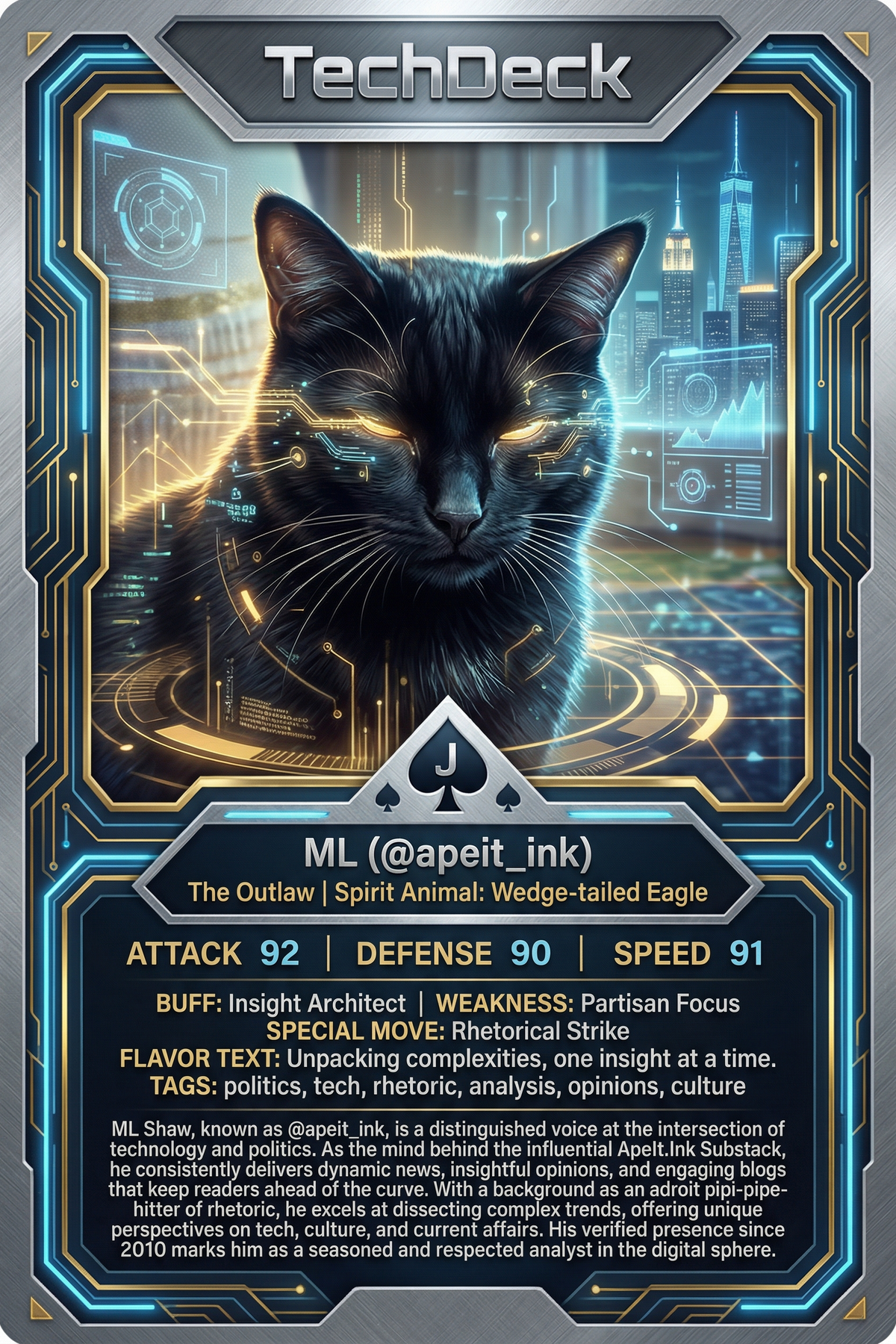 ML's TechDeck AI Generated Card