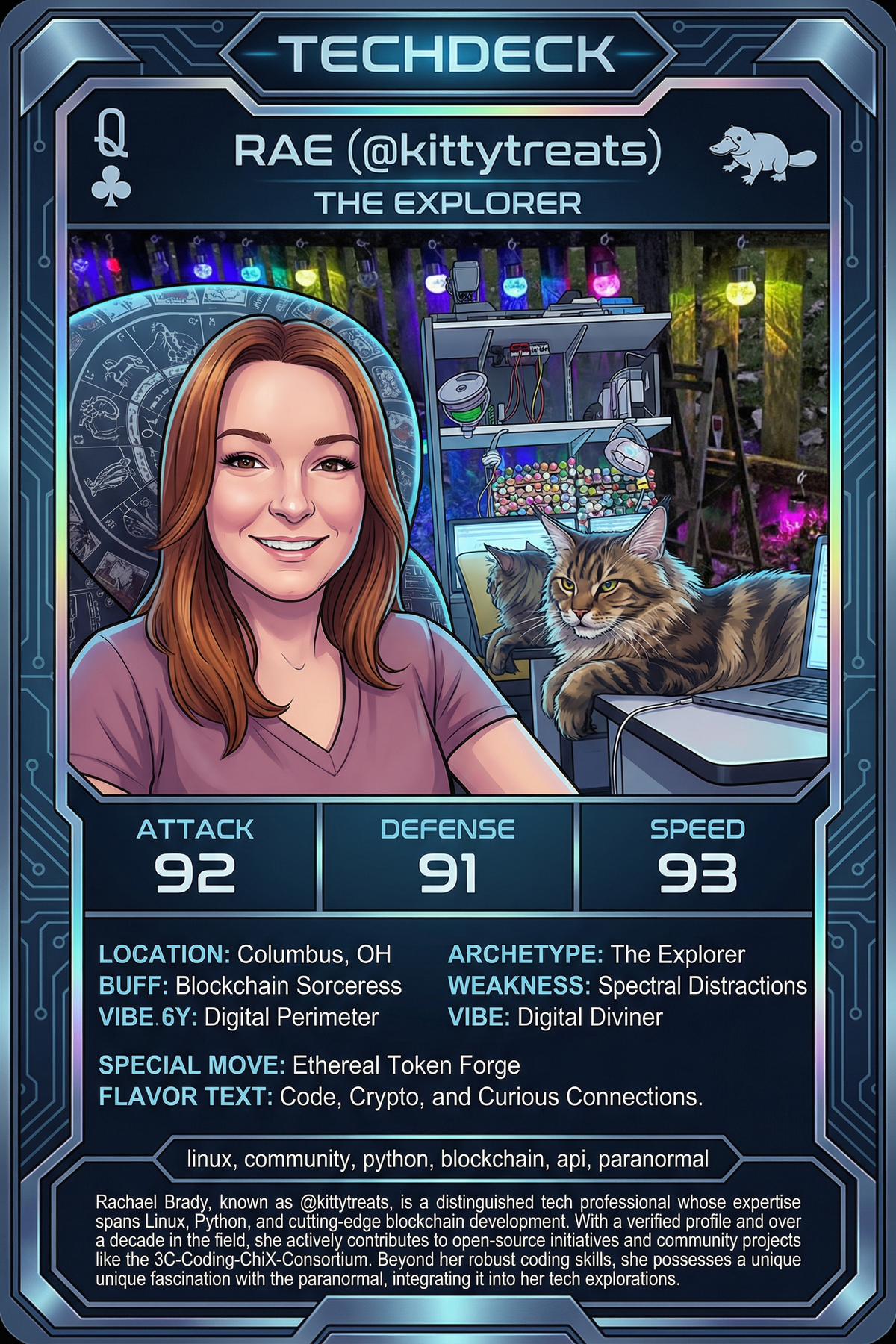 Rae's TechDeck AI Generated Card