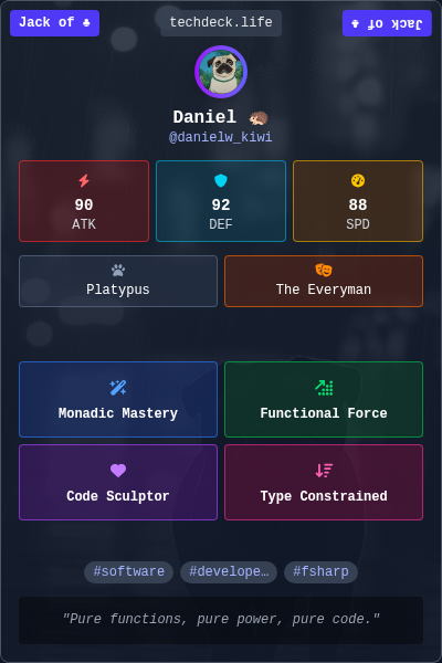 Daniel 🦔's TechDeck Trading Card
