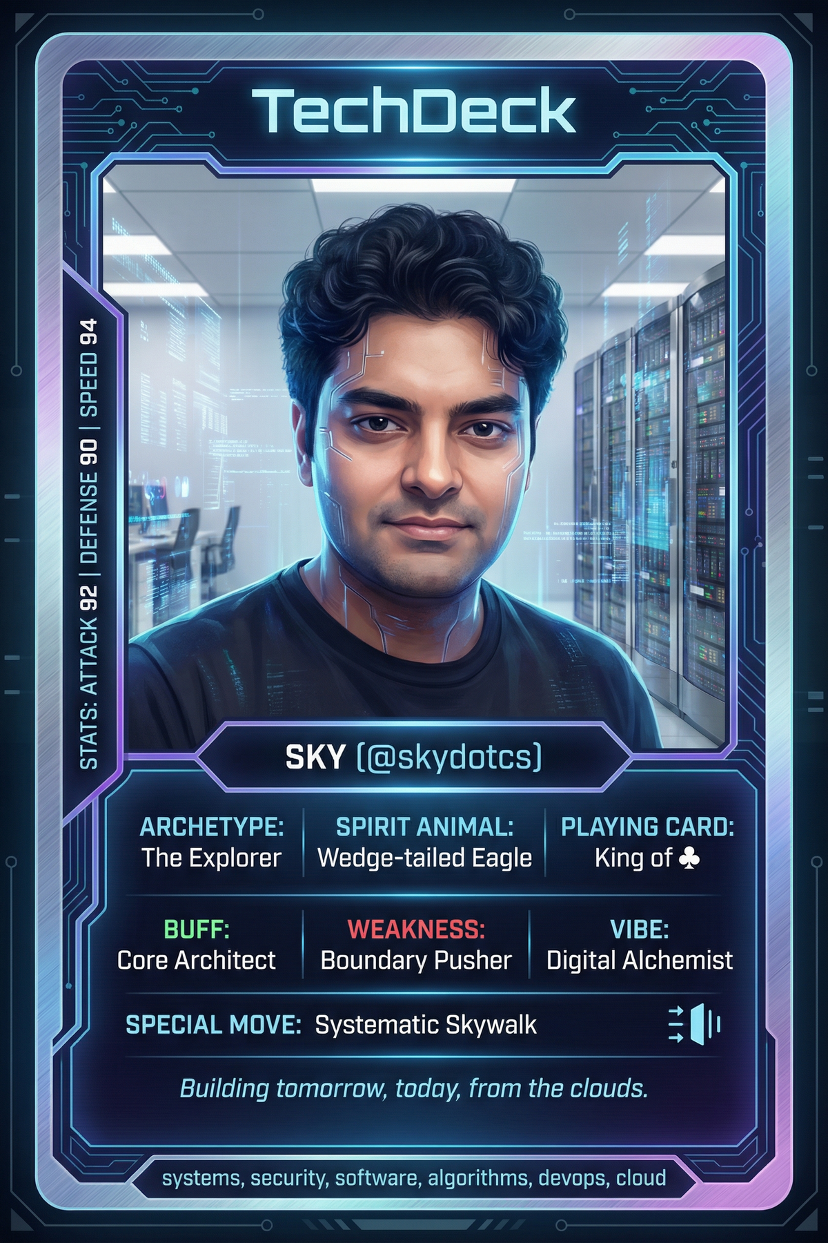 sky's TechDeck AI Generated Card