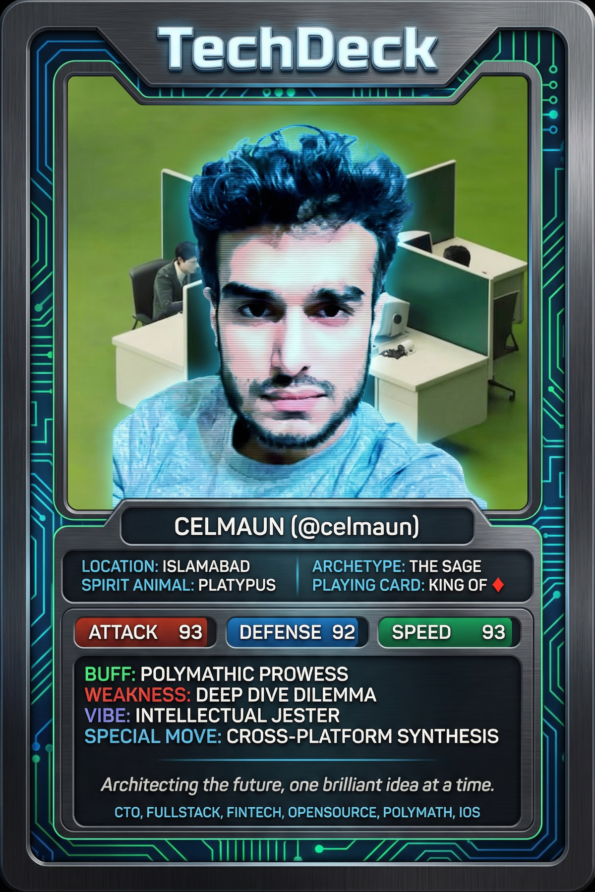 Celmaun's TechDeck AI Generated Card