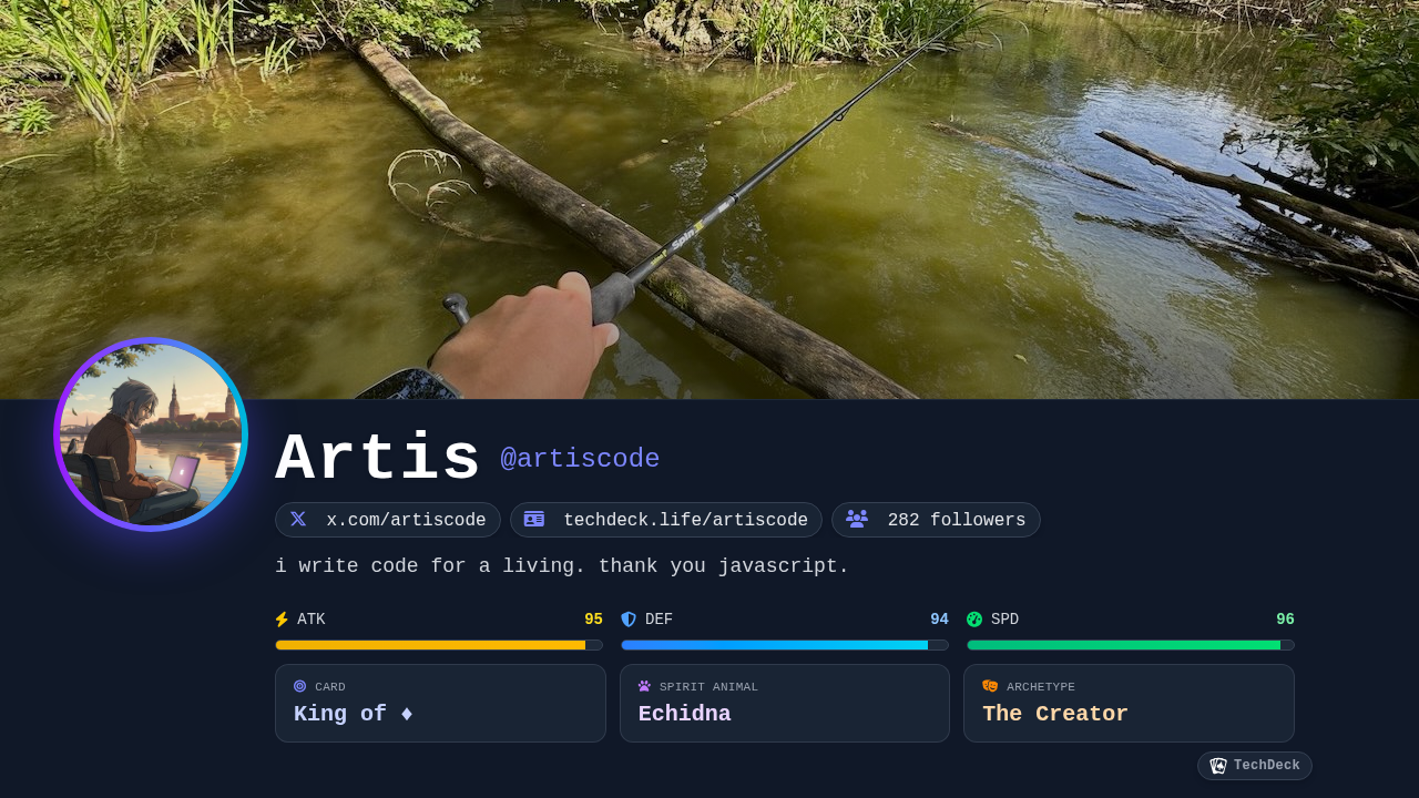 Artis's TechDeck Business Card