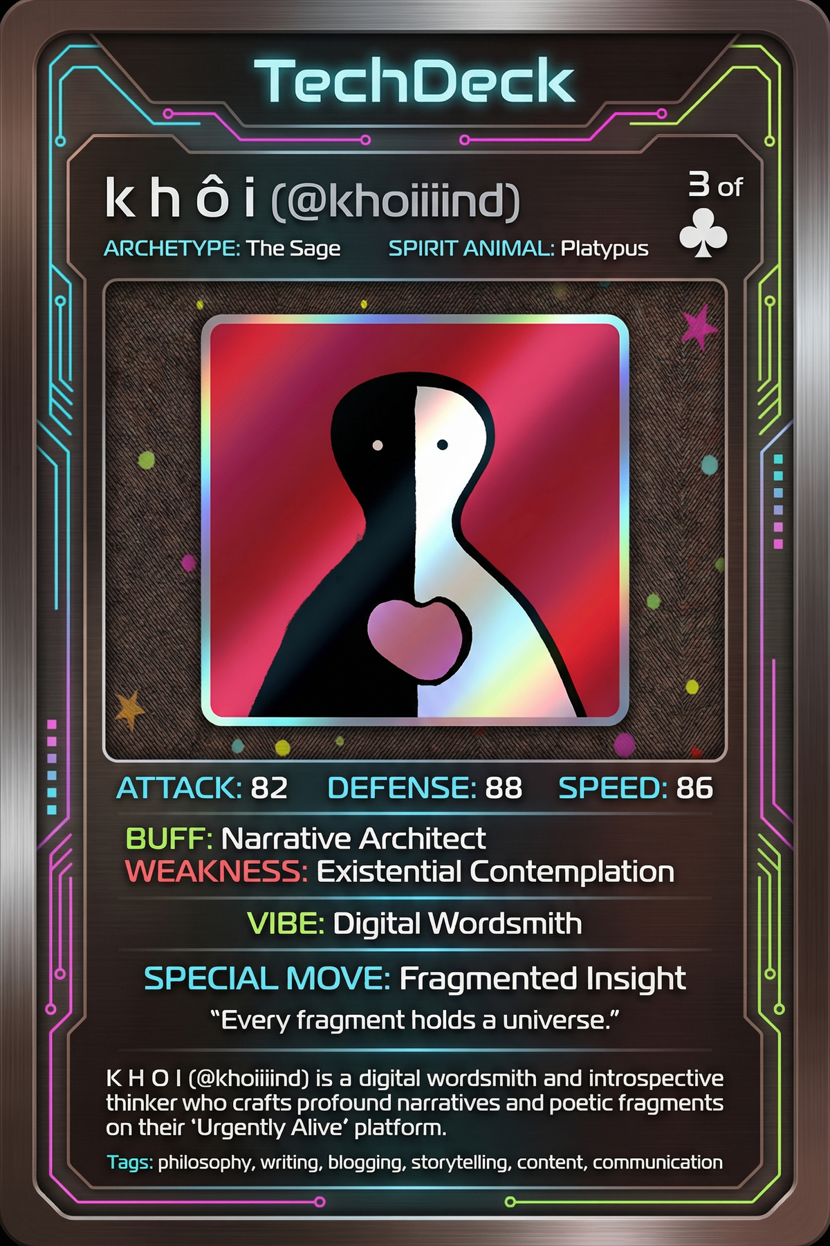 k h ô i's TechDeck AI Generated Card