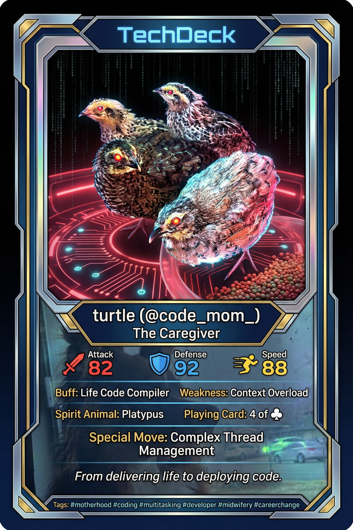turtle's TechDeck AI Generated Card