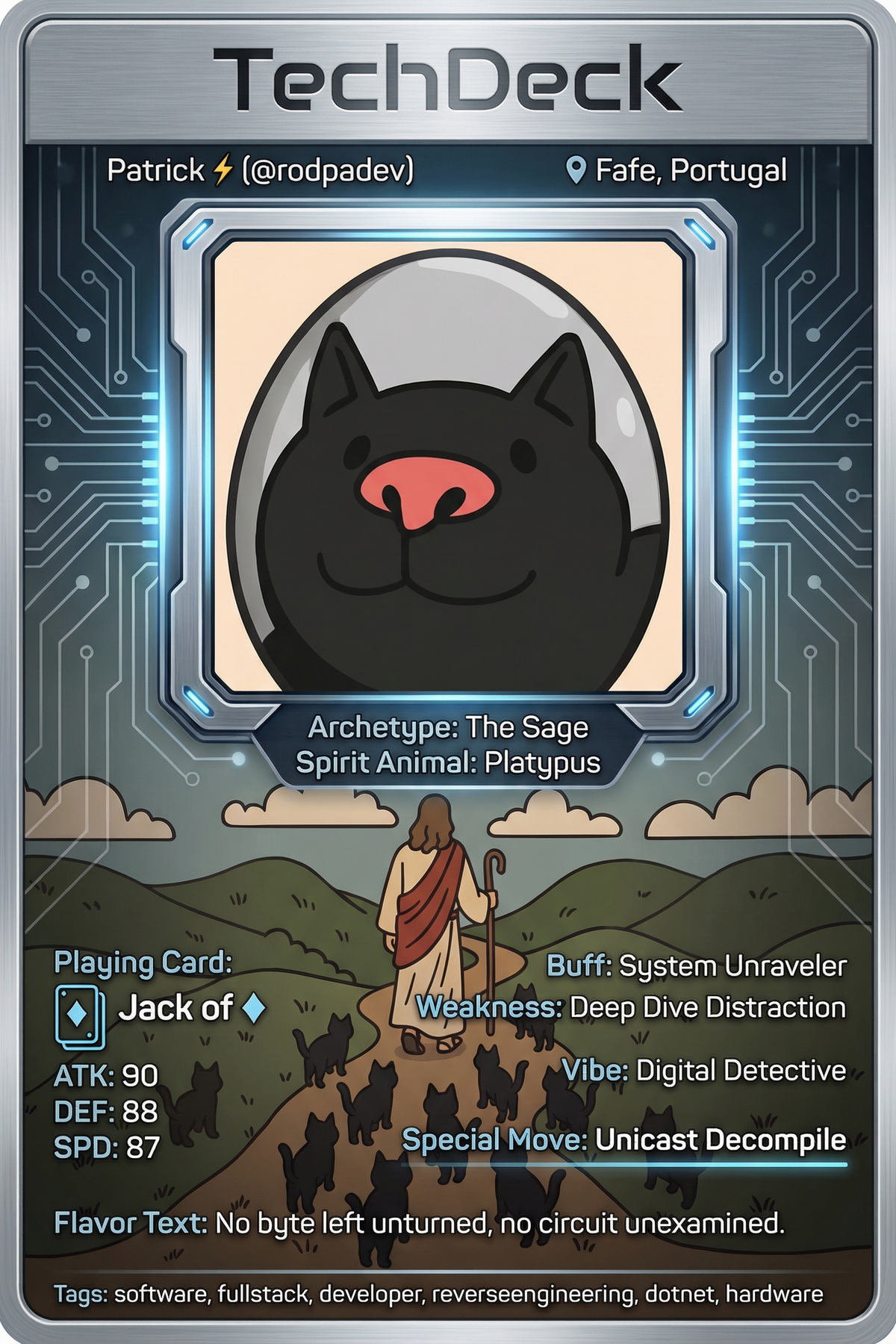Patrick ⚡'s TechDeck AI Generated Card