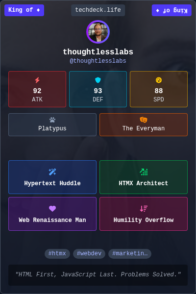 thoughtlesslabs's TechDeck Trading Card