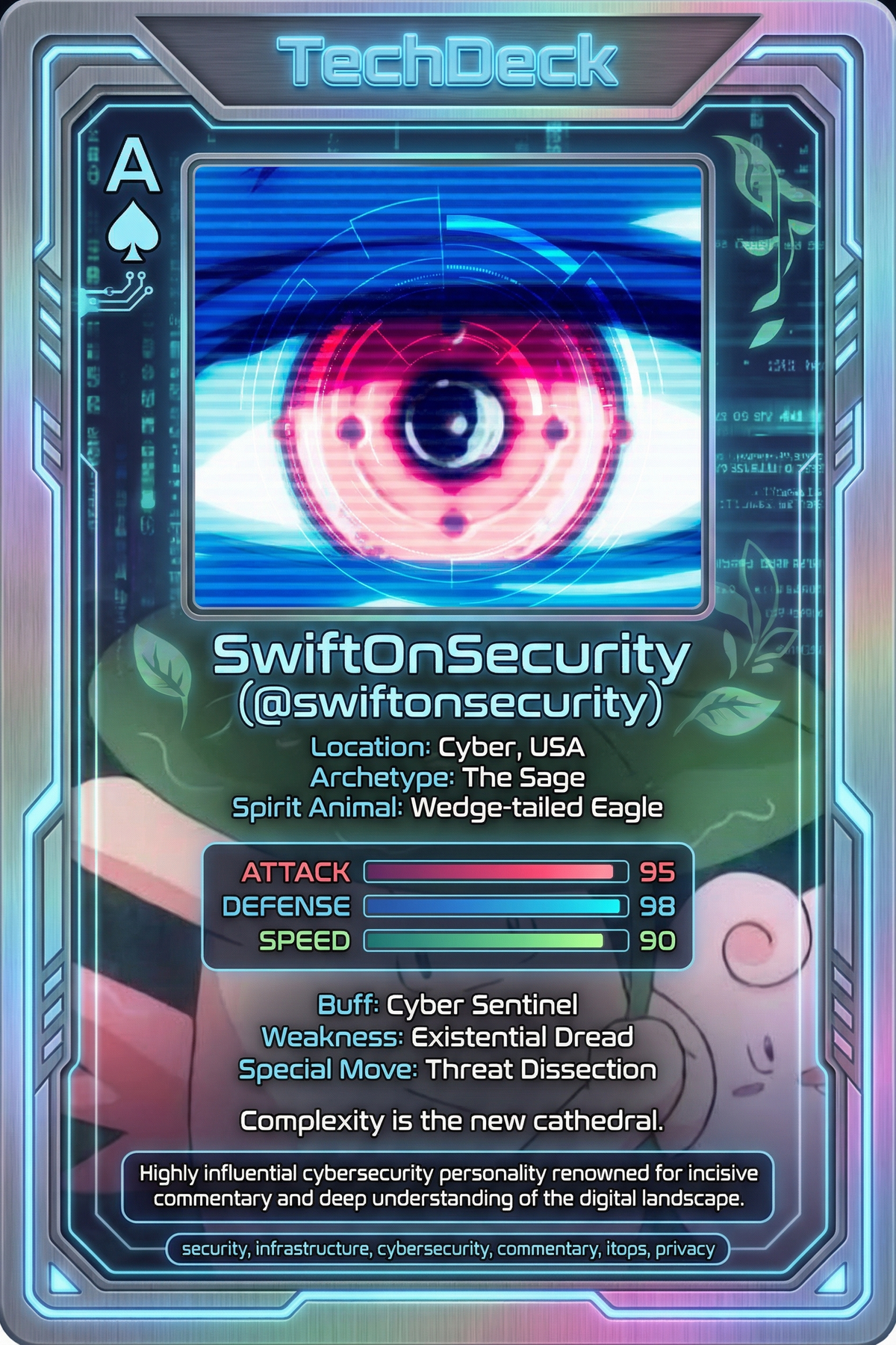 SwiftOnSecurity's TechDeck AI Generated Card