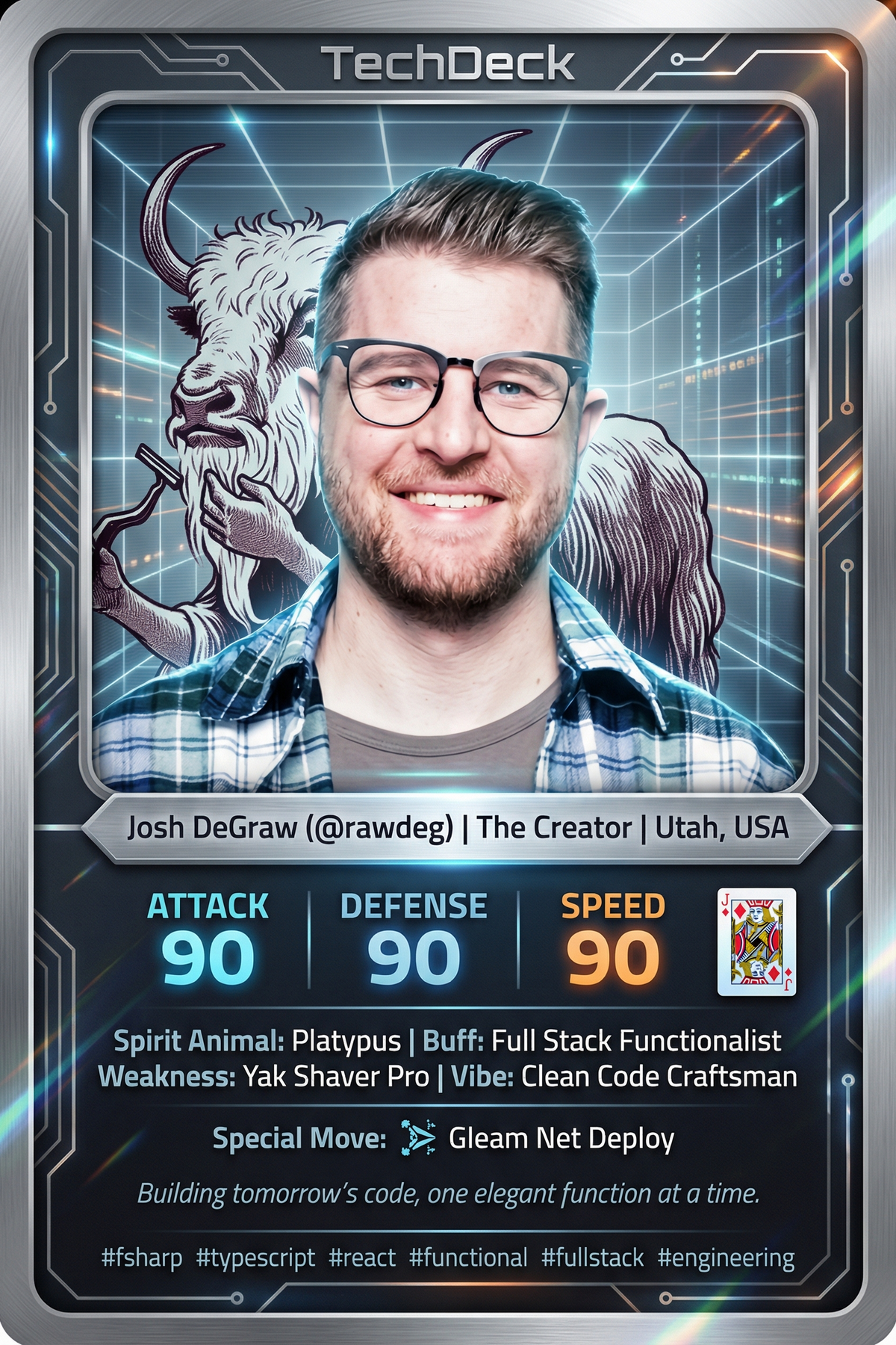 Josh DeGraw's TechDeck AI Generated Card
