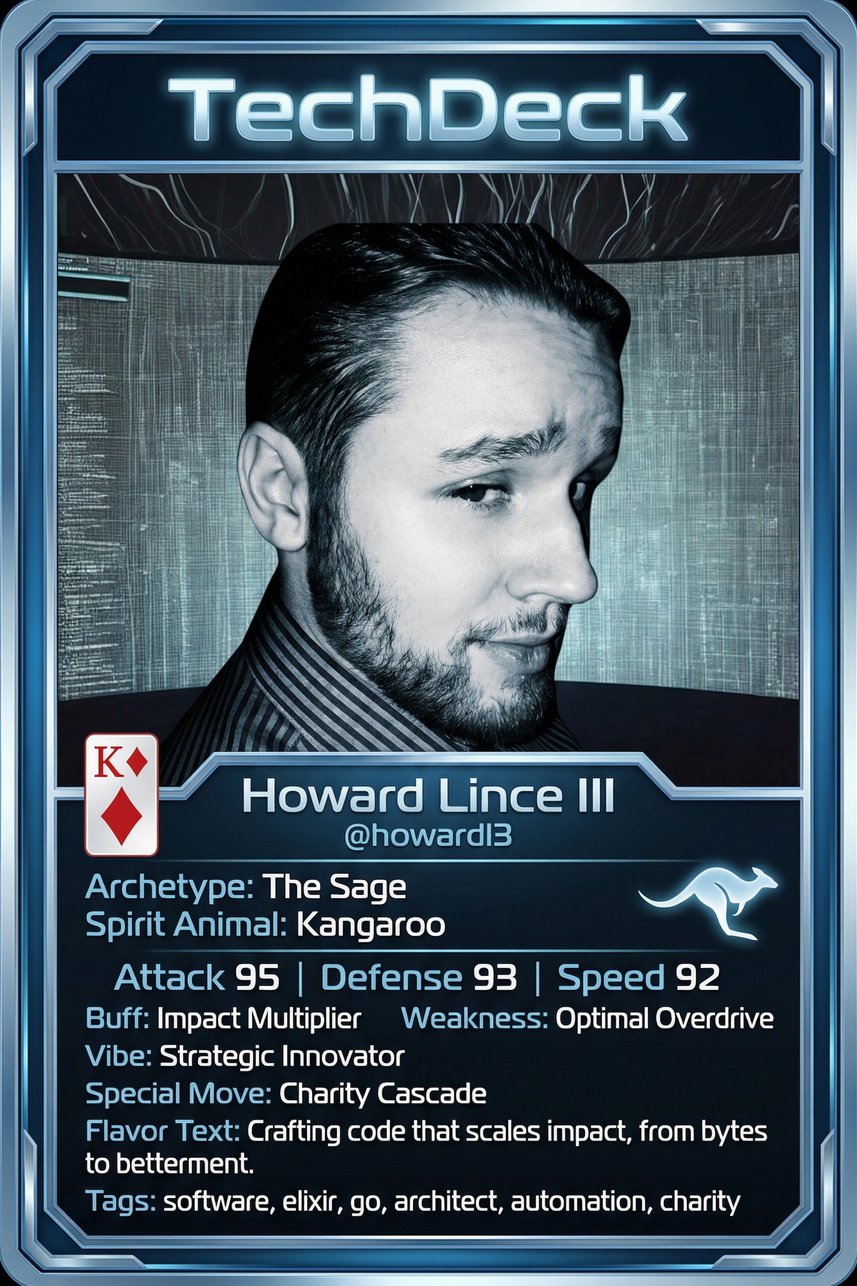 Howard Lince III's TechDeck AI Generated Card