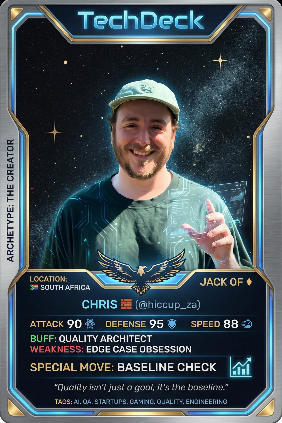Chris 🧱's TechDeck AI Generated Card