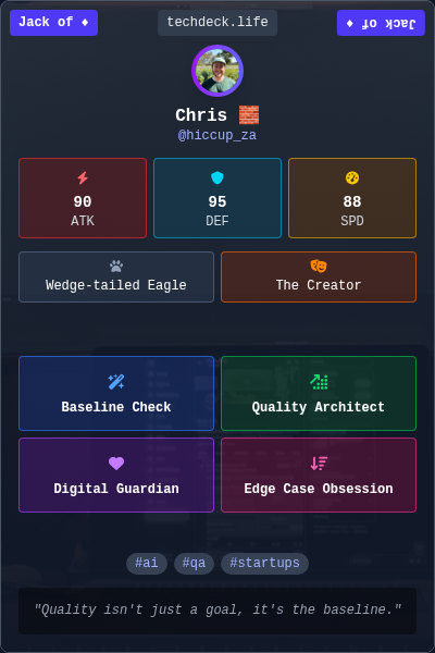 Chris 🧱's TechDeck Trading Card