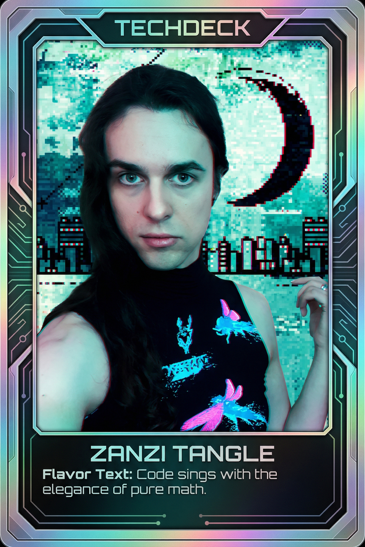 Zanzi Tangle, now at Monoidal Cafe's TechDeck AI Generated Card