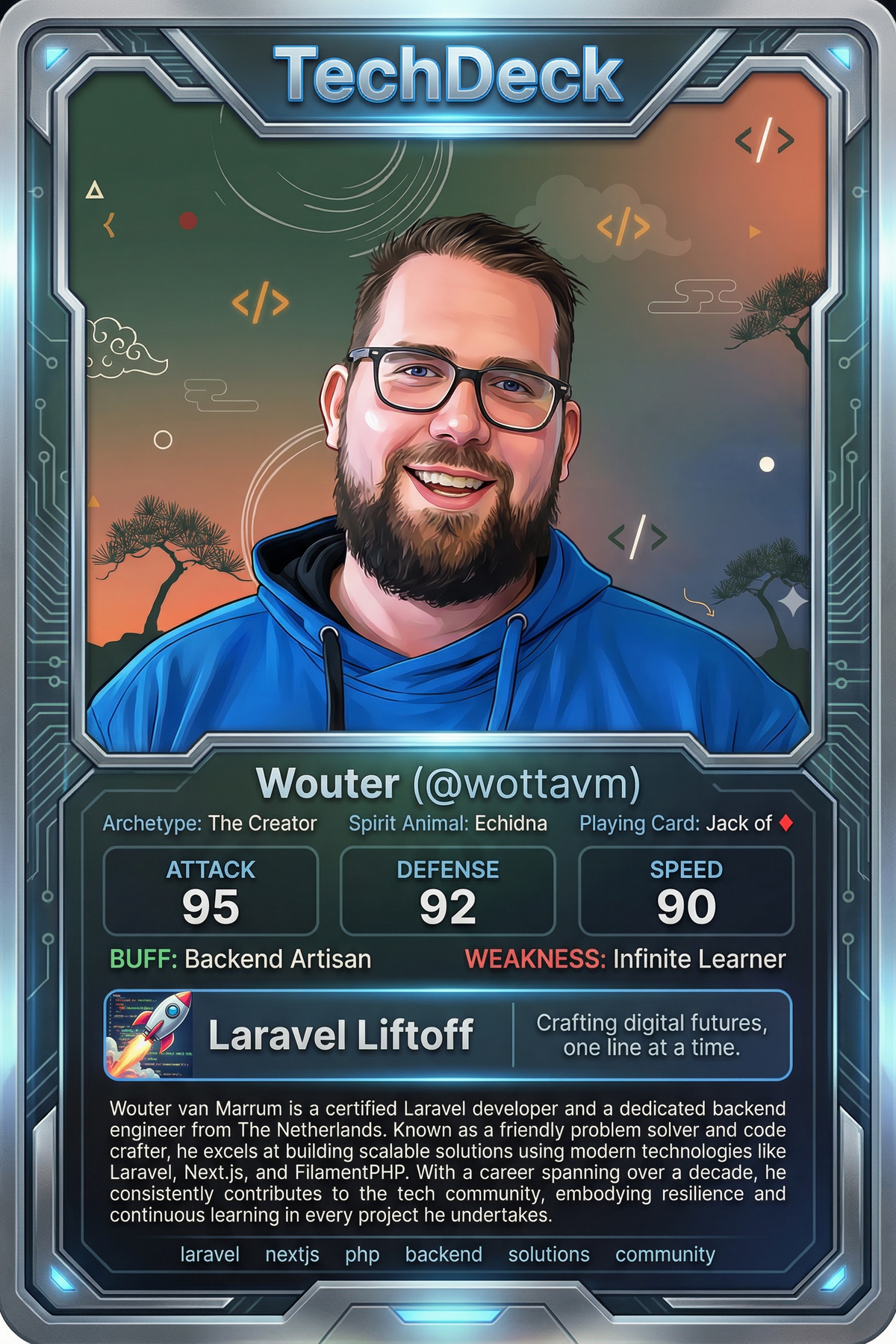 Wouter's TechDeck AI Generated Card