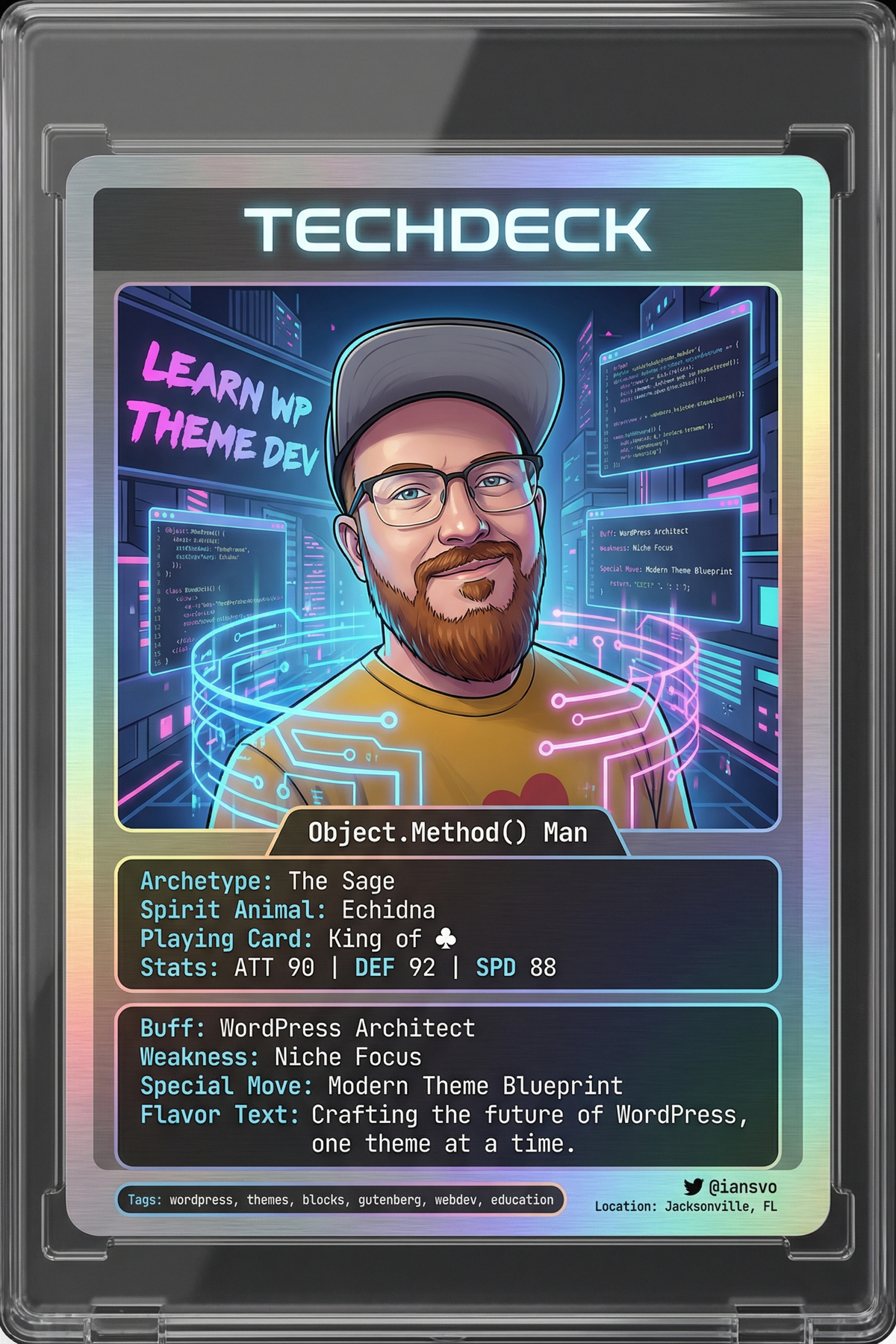 Object.Method() Man's TechDeck AI Generated Card