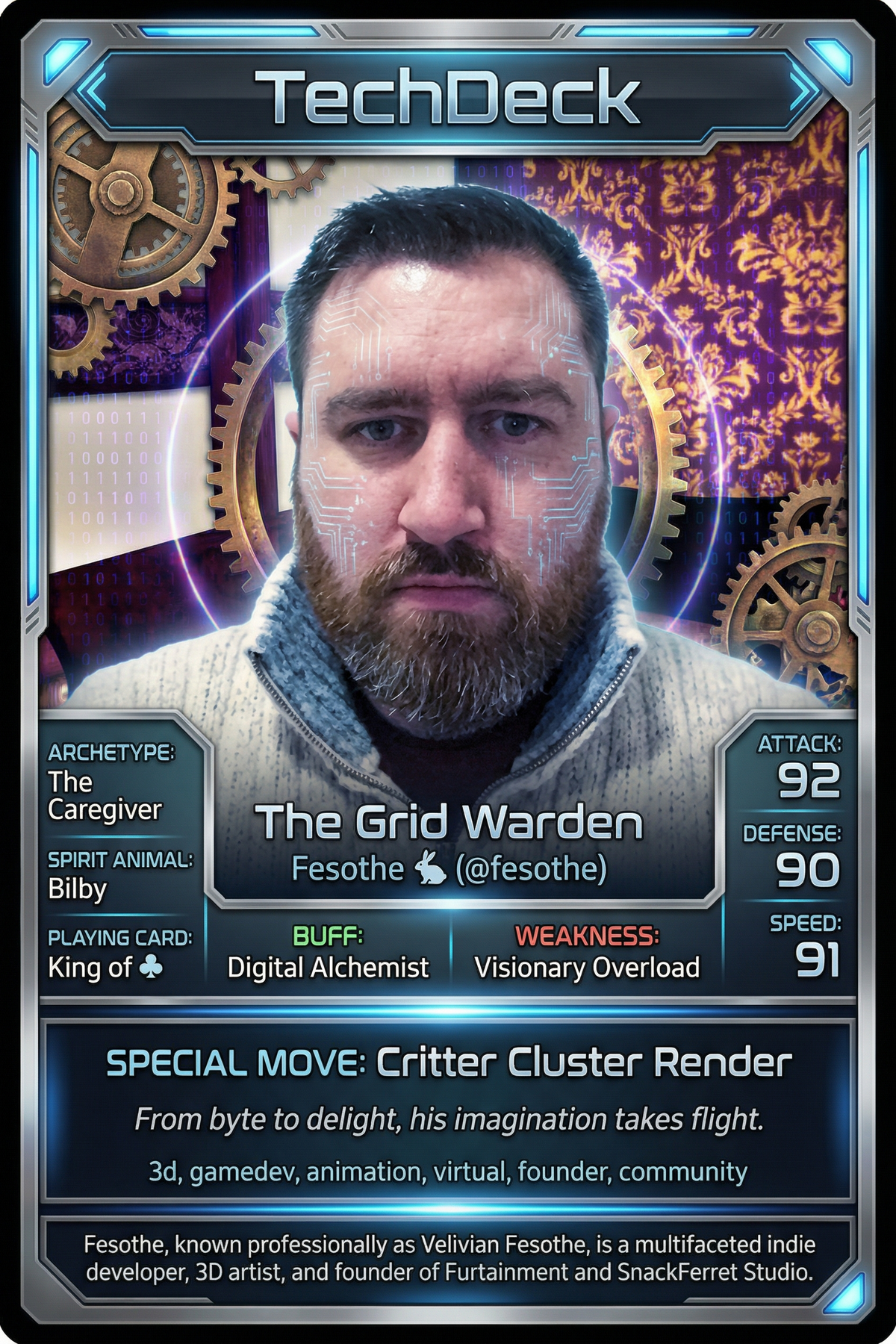 Fesothe 🐇's TechDeck AI Generated Card