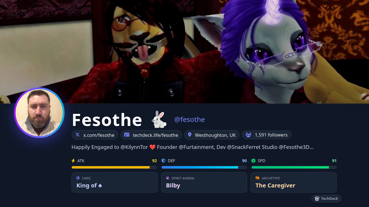 Fesothe π's TechDeck Business Card