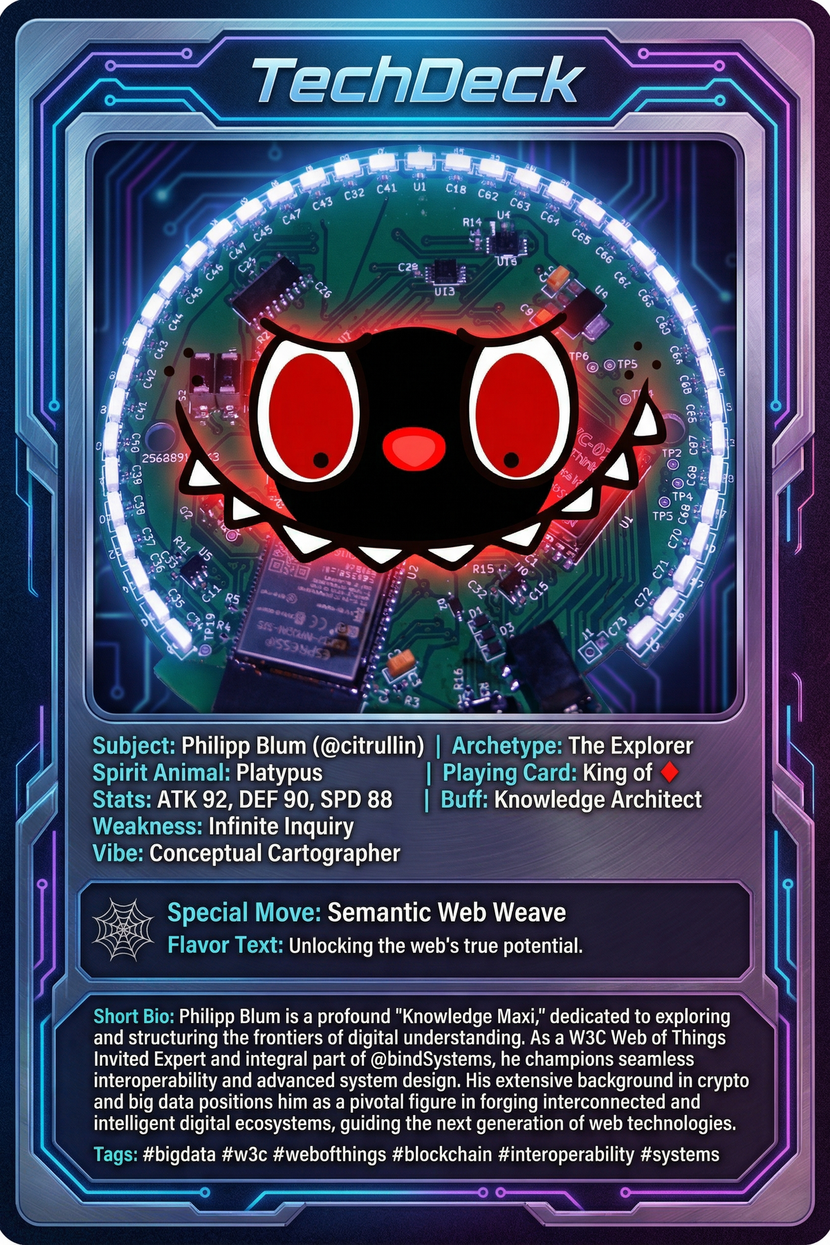 Philipp Blum's TechDeck AI Generated Card