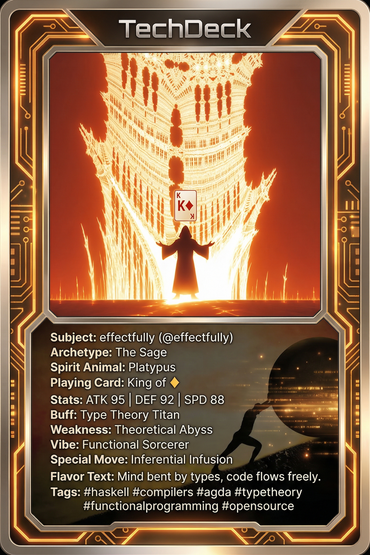 effectfully's TechDeck AI Generated Card