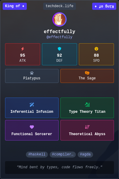 effectfully's TechDeck Trading Card
