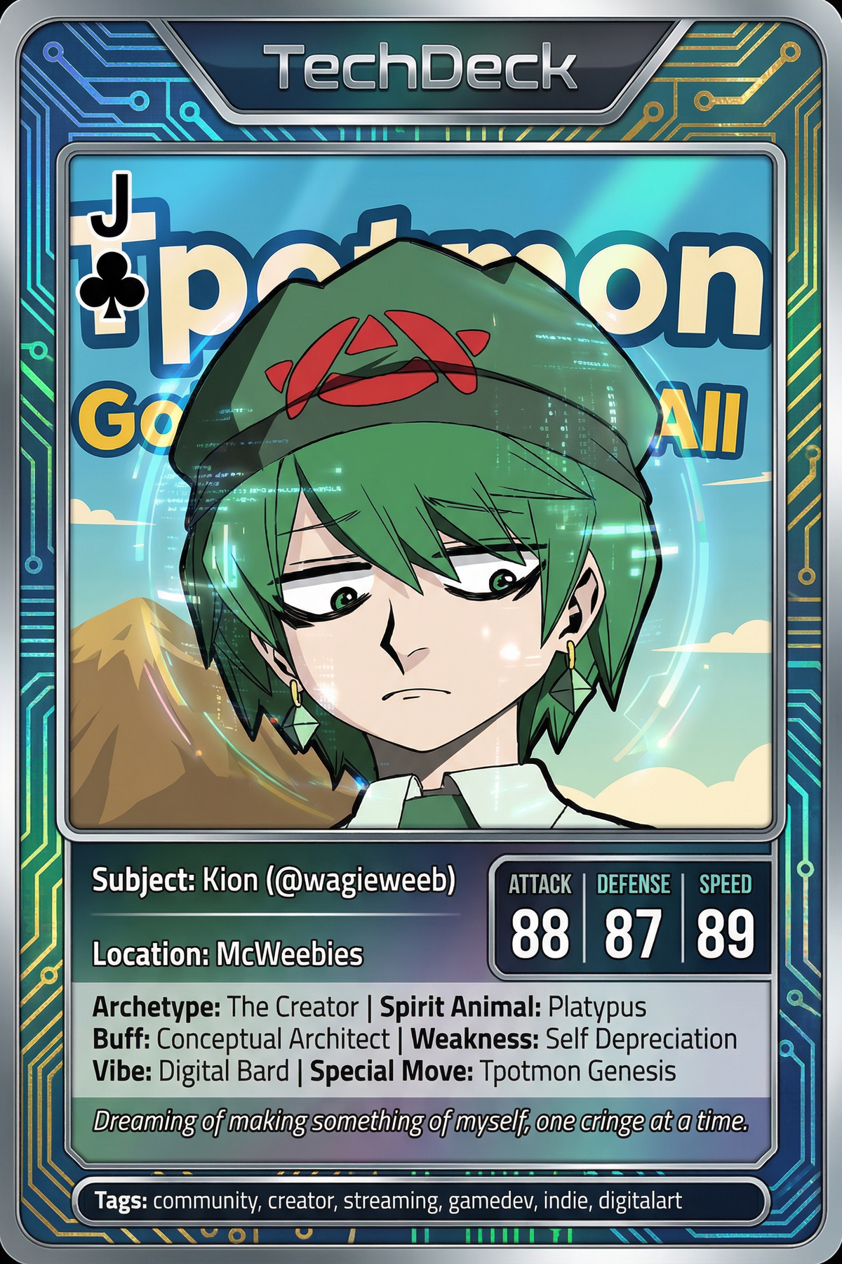 Kion's TechDeck AI Generated Card