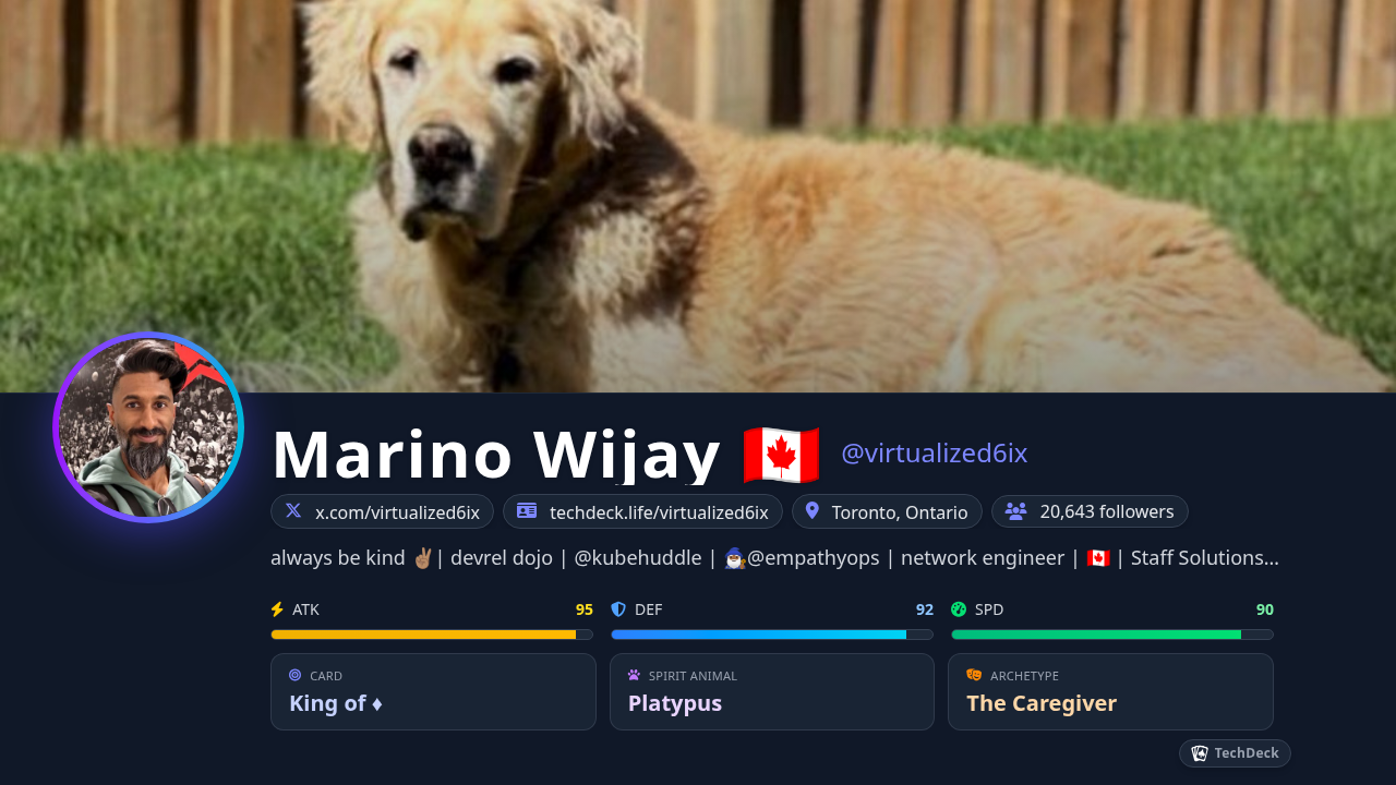 Marino Wijay π¨π¦'s TechDeck Business Card