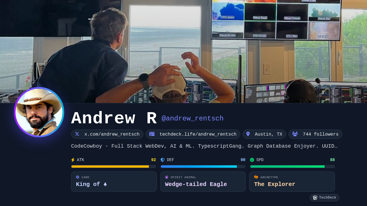 Andrew R's TechDeck Business Card