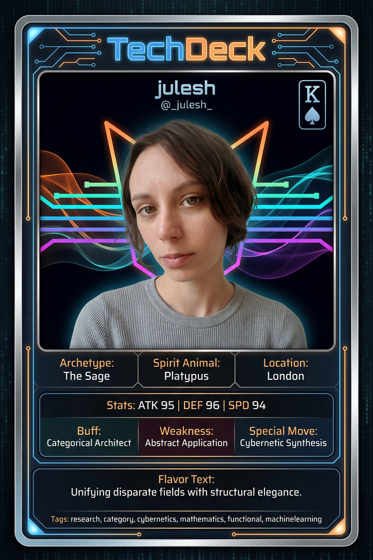 julesh's TechDeck AI Generated Card