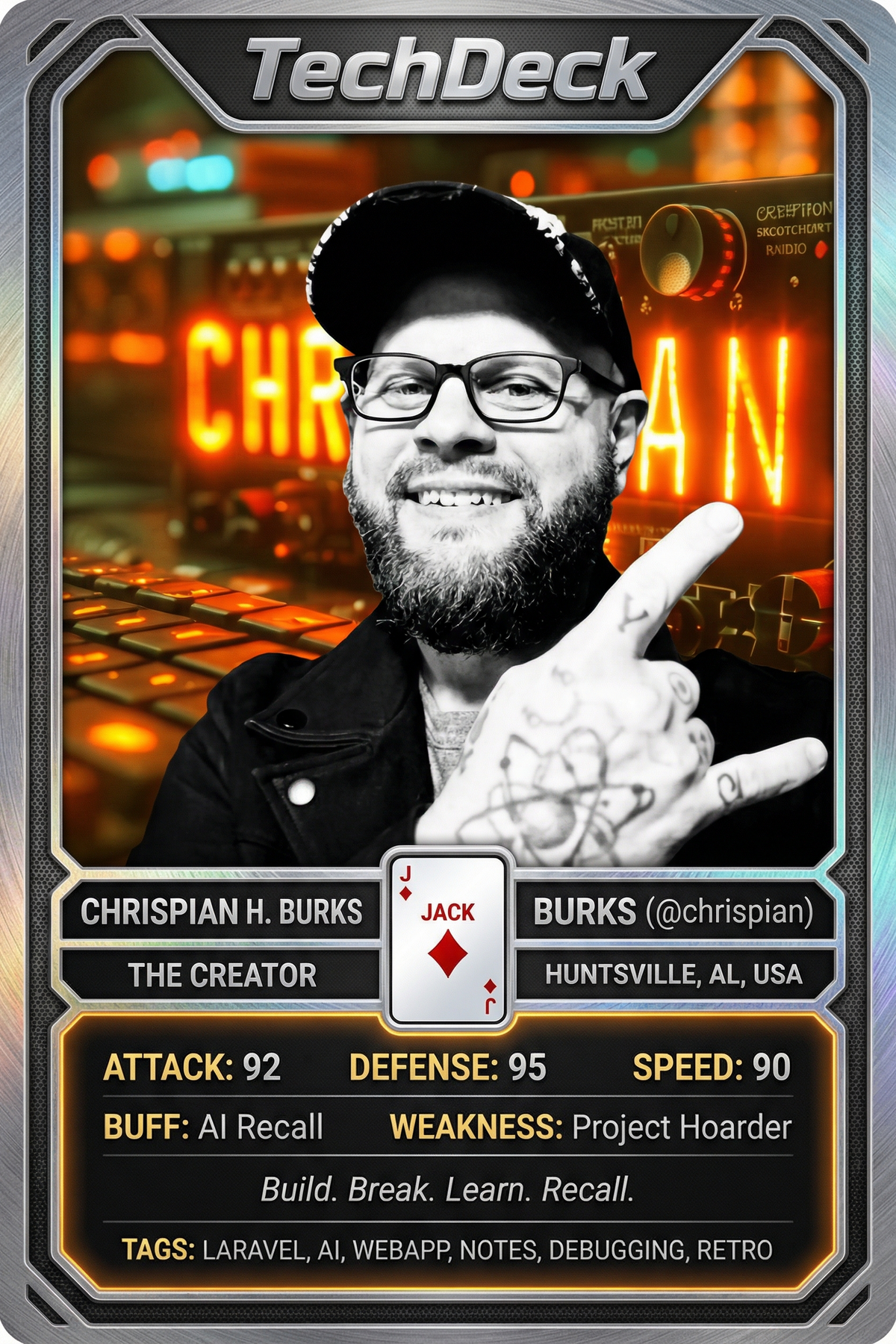Chrispian H. Burks's TechDeck AI Generated Card