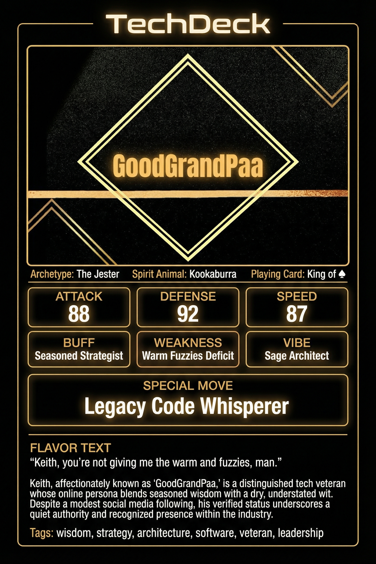 GoodGrandPaa's TechDeck AI Generated Card