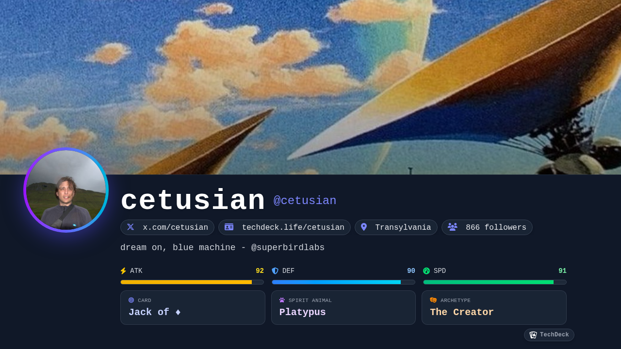 cetusian's TechDeck Business Card
